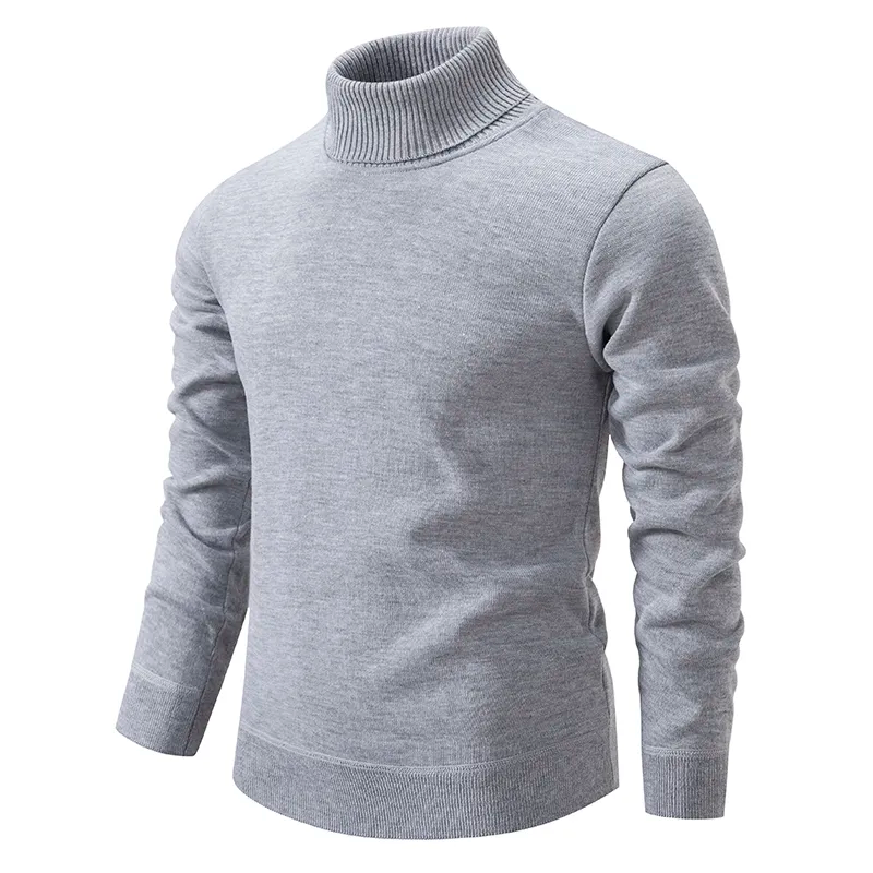 Men’s Jumper With Ribbed Turtleneck | Knitted