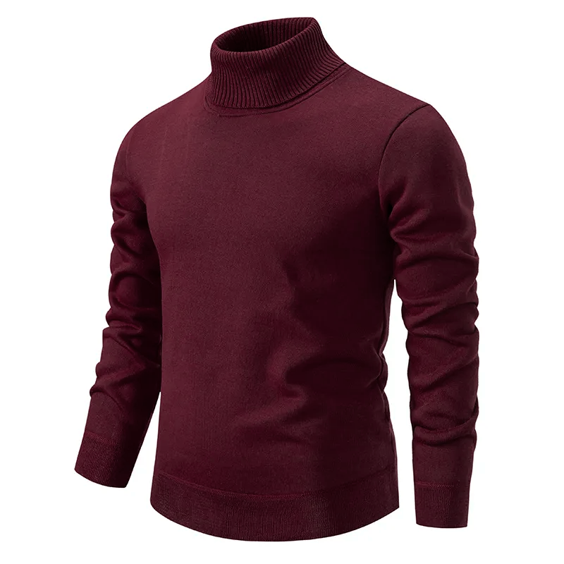 Men’s Jumper With Ribbed Turtleneck | Knitted