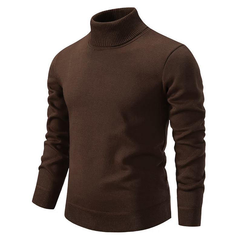 Men’s Jumper With Ribbed Turtleneck | Knitted