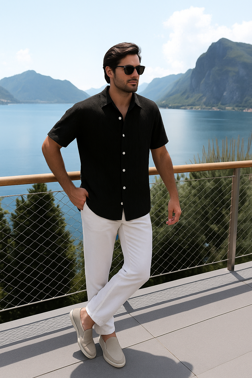 Men's Breathable Lightweight Linen Summer Set