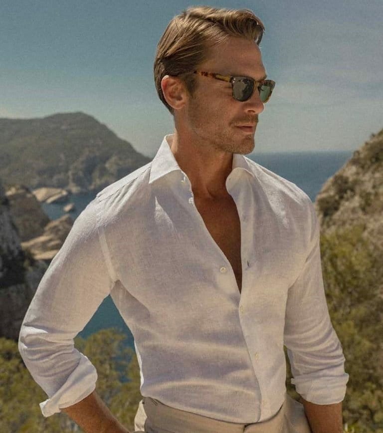 Old Money Men's Breathable Linen Shirt
