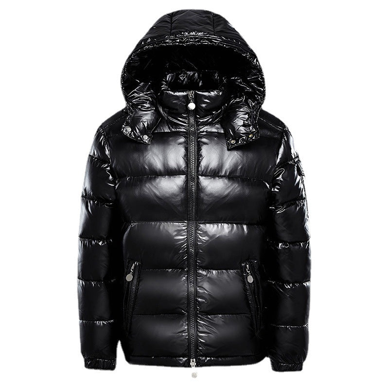 Men's Puffer Jacket With Glossy Finish | Winter