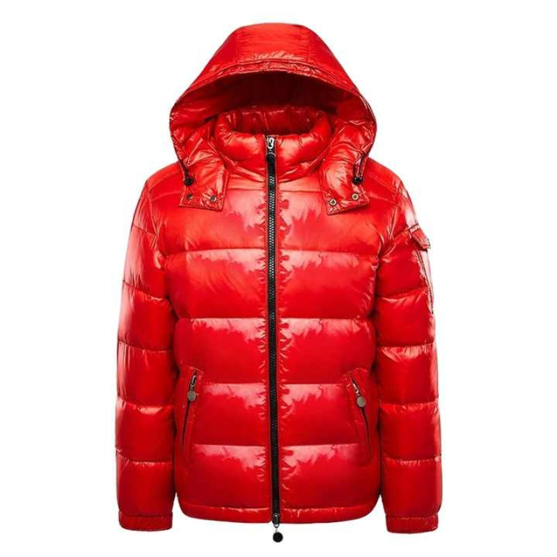Men's Puffer Jacket With Glossy Finish | Winter