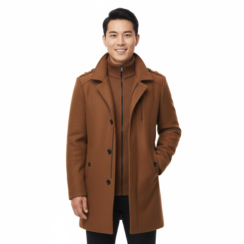 Men’s Winter Coat With Inner Zip Layer | Smart Fit