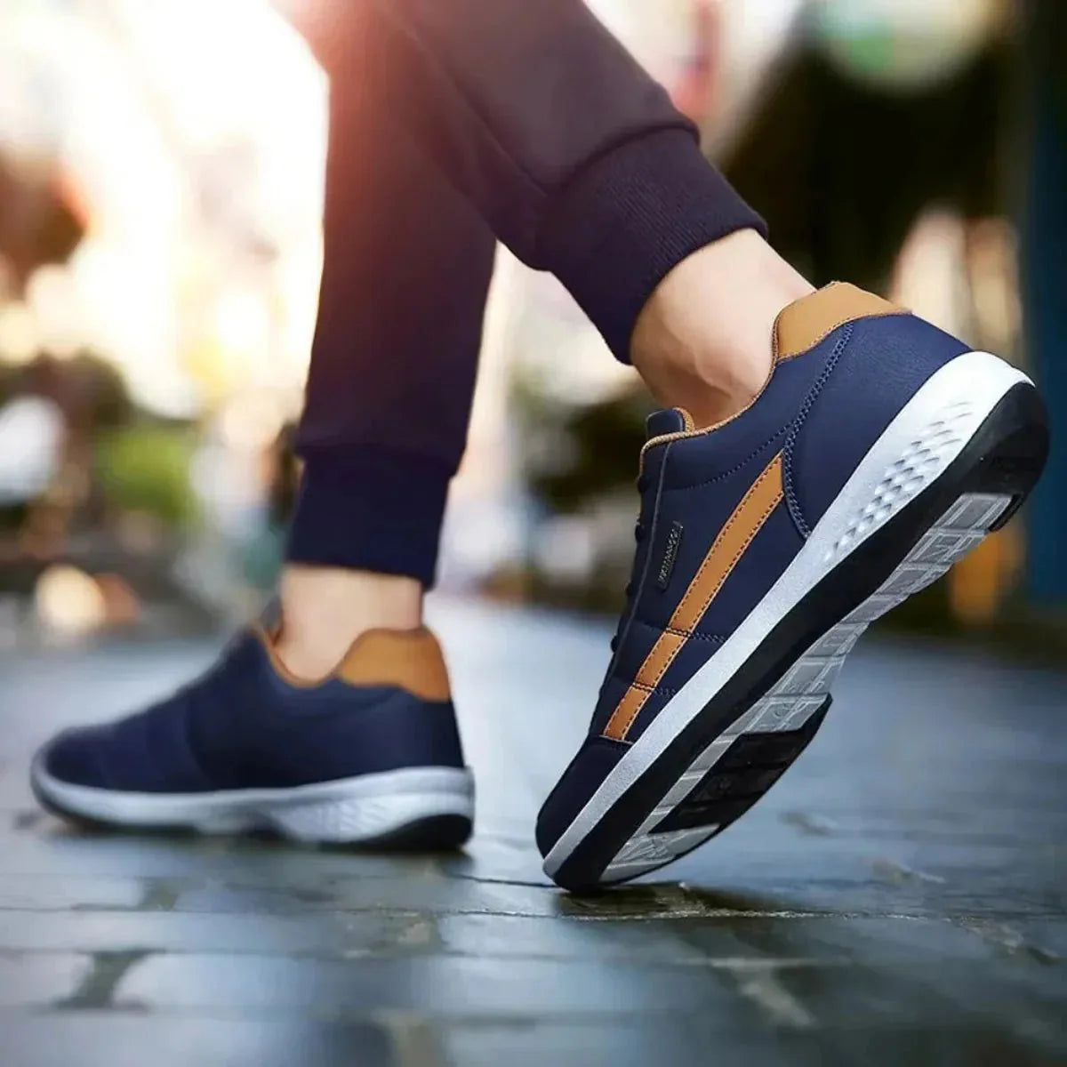 Men's Orthopedic Casual Leather Sneakers