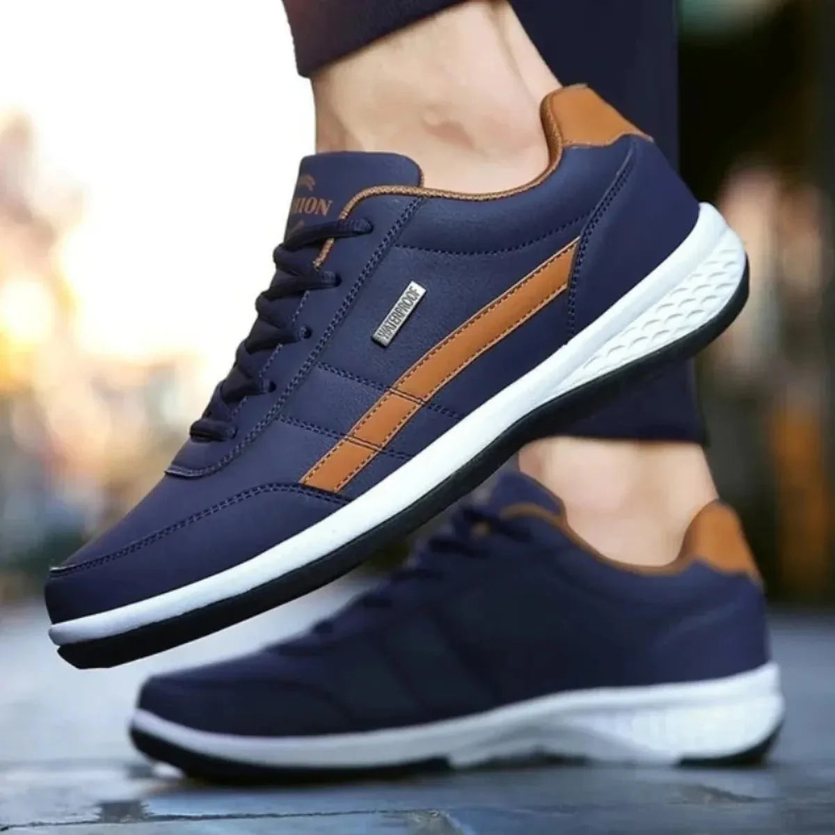 Men's Orthopedic Casual Leather Sneakers