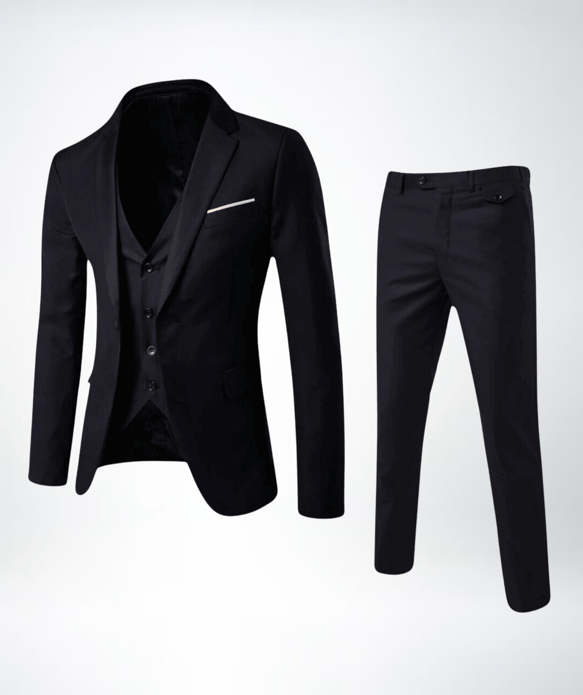 Men's Slim-fit Three-piece Suit Set