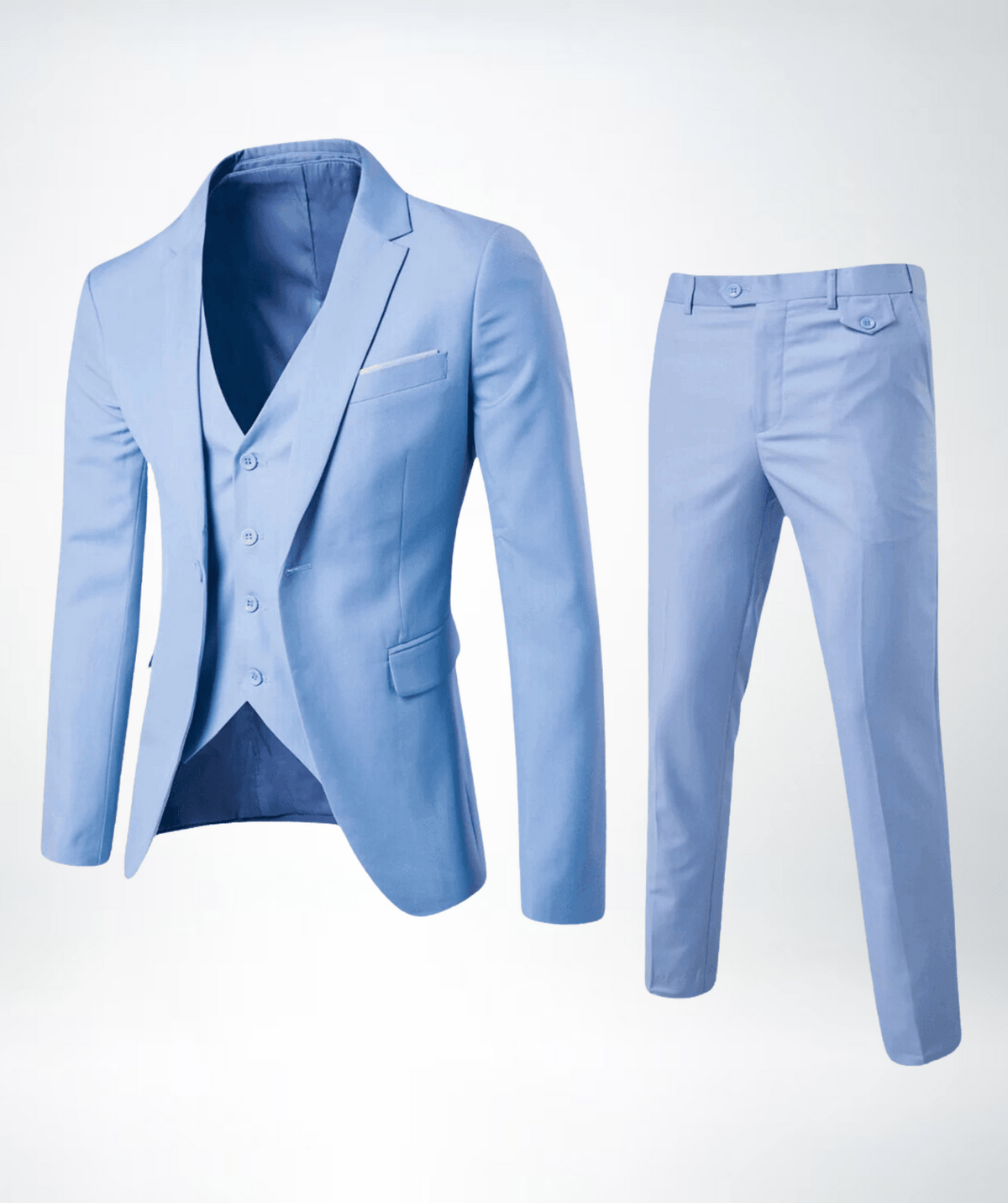 Men's Slim-fit Three-piece Suit Set