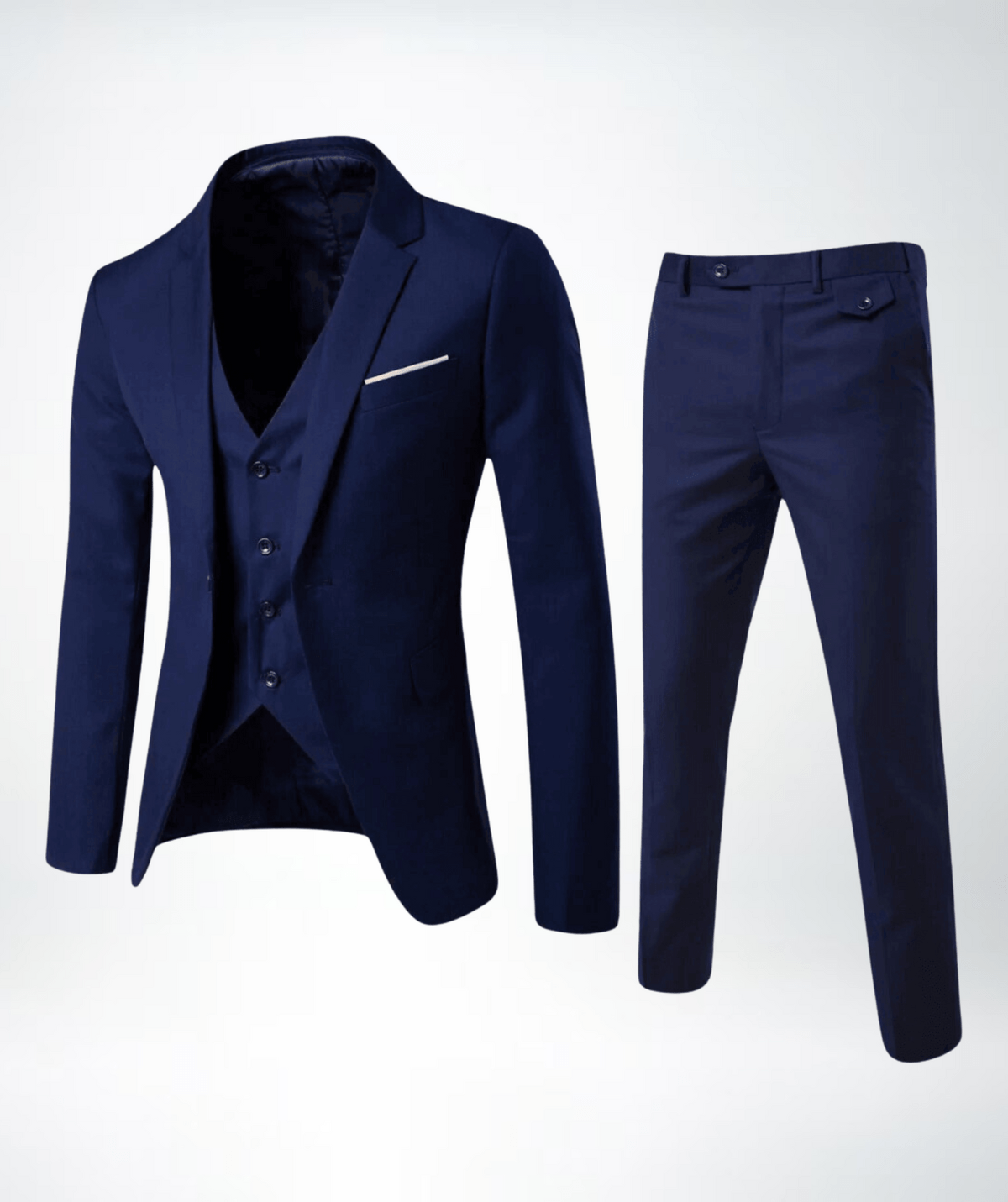 Men's Slim-fit Three-piece Suit Set