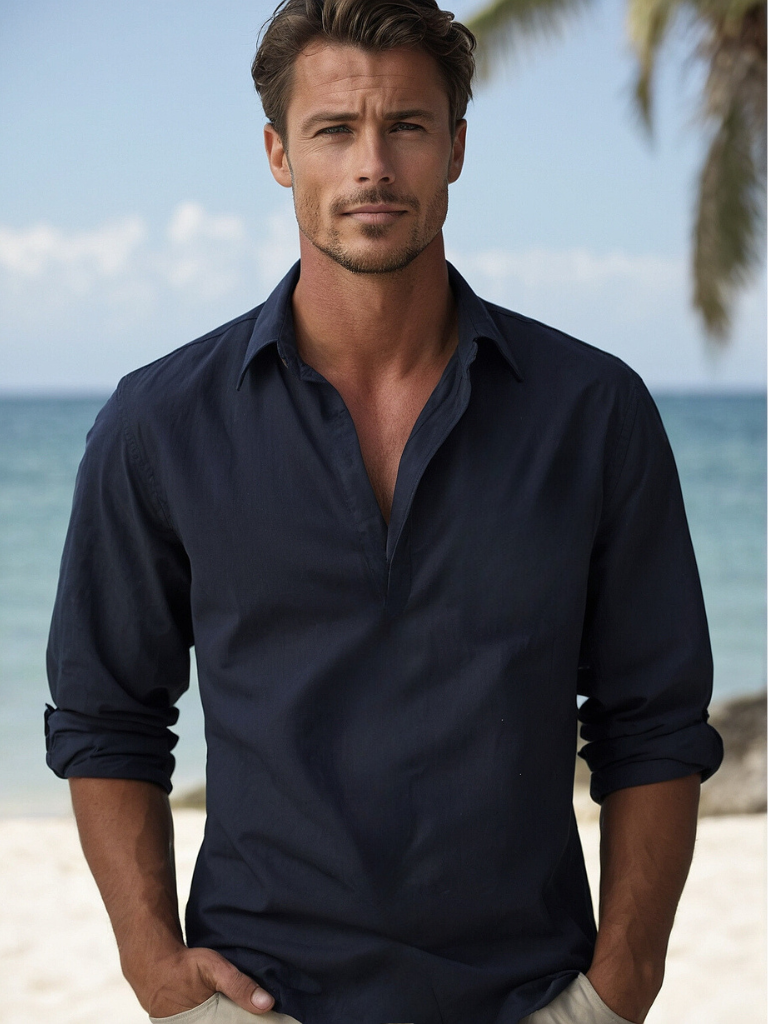 CLASSIC BREATHABLE LINEN SHIRT FOR MEN