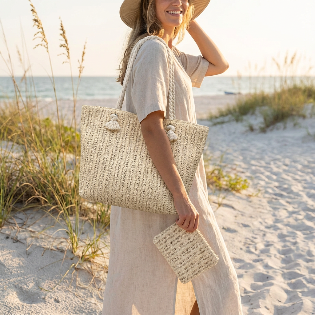 Nia | Women's Large Capacity Beach Tote Bag