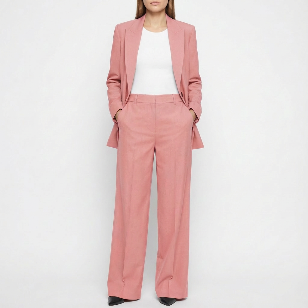 Nina | Women's Wide Leg Pant Suit Two-Piece Set