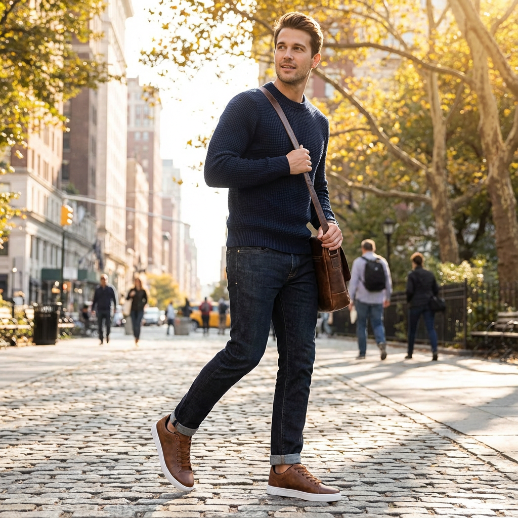 Noah | Men's Trainers With Low-Top Design And Padded Collar | Casual