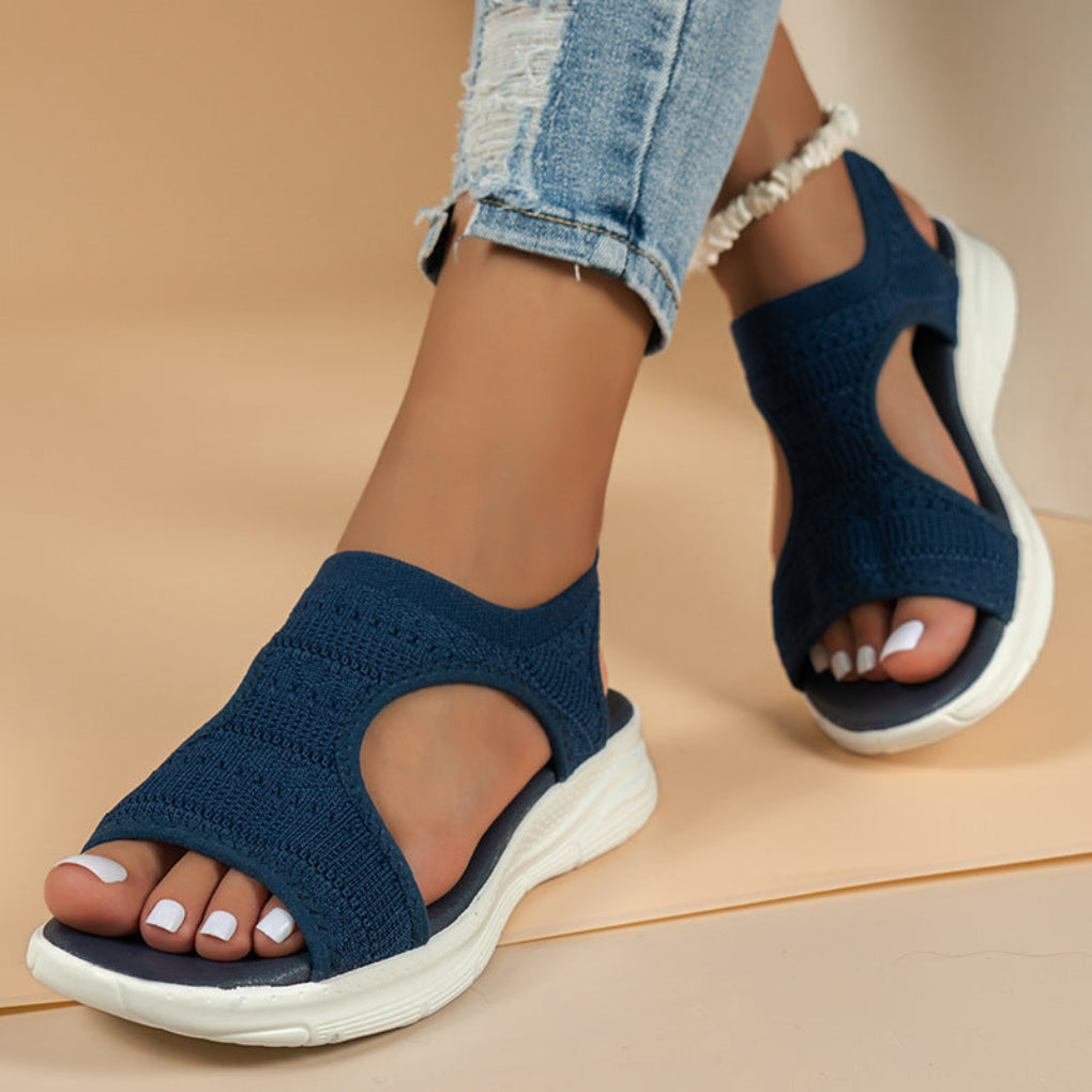 Women's Ortho Cushioned Sport Sandals With Knit Upper