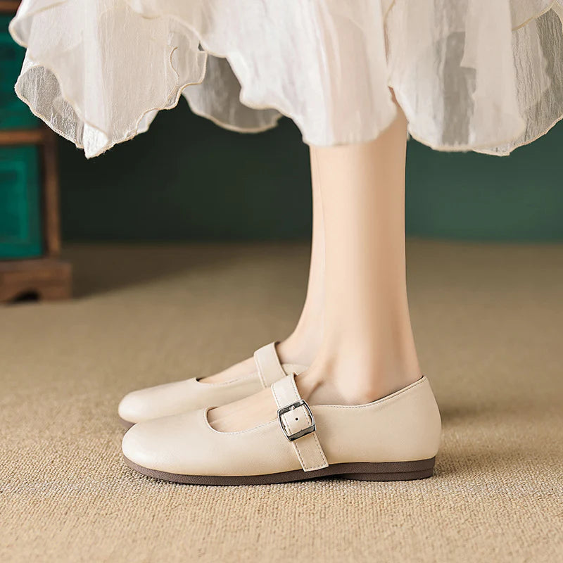 WOMEN'S MARY JANE SHOES WITH ADJUSTABLE STRAP AND NON-SLIP SOLE
