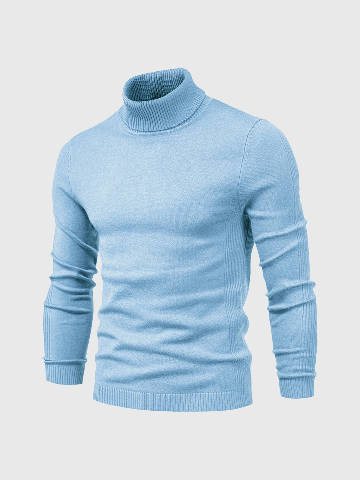 Men's Jumper With Ribbed Roll Neck | Knit