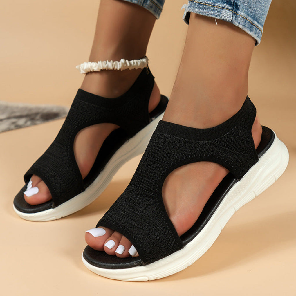 Women's Ortho Cushioned Sport Sandals With Knit Upper