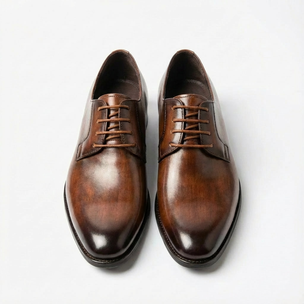 Oliver | Men's Derby Shoes With Polished Finish And Plain Toe Design | Formal