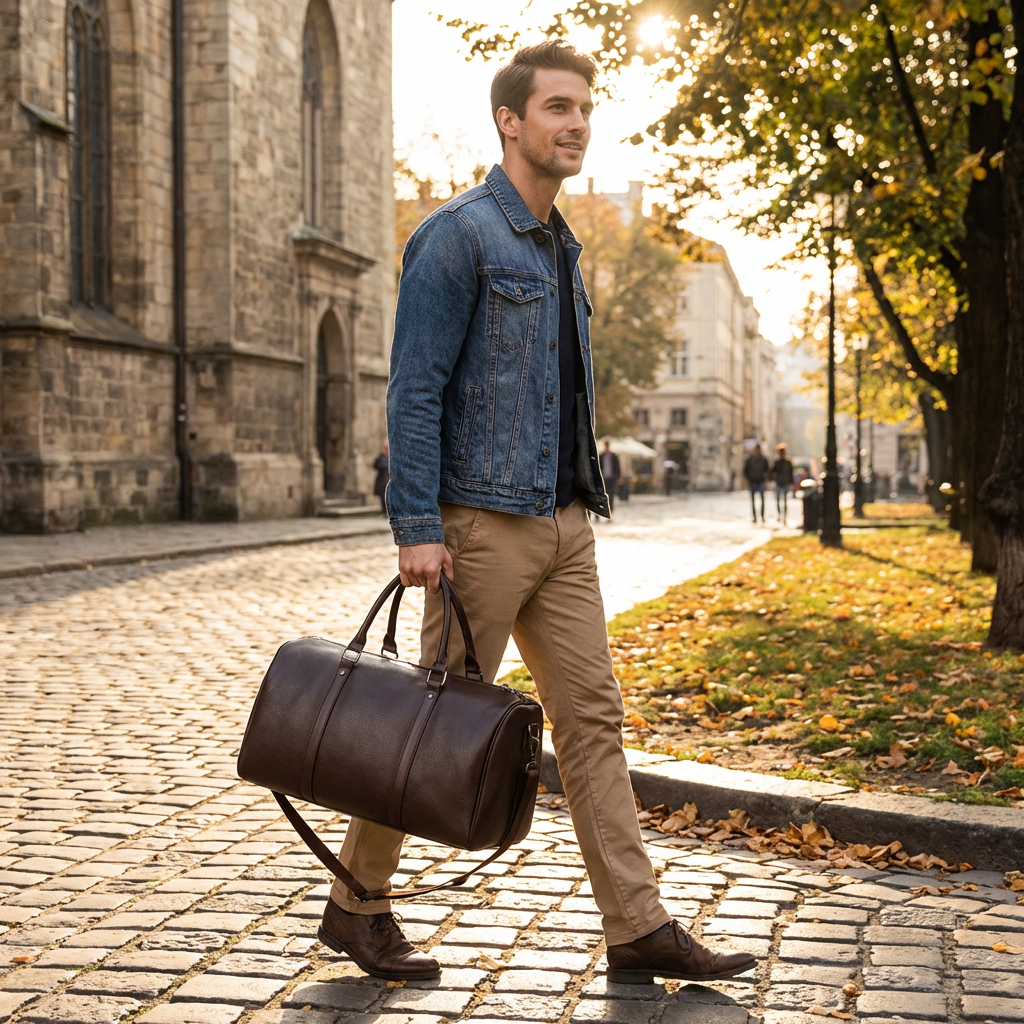 Oliver | Men's Duffle Bag With Dual Handles And Shoulder Strap | Classic
