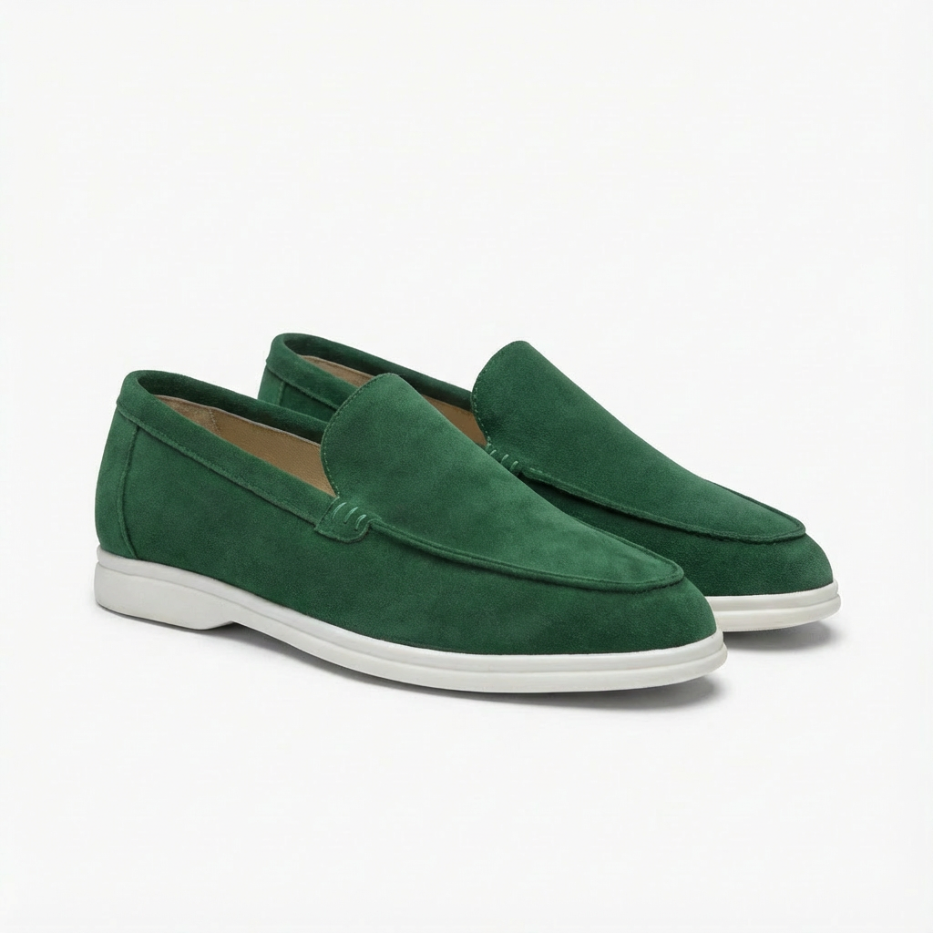 Oliver | Men's Loafers With Slip-On Design And Contrast White Sole | Relaxed