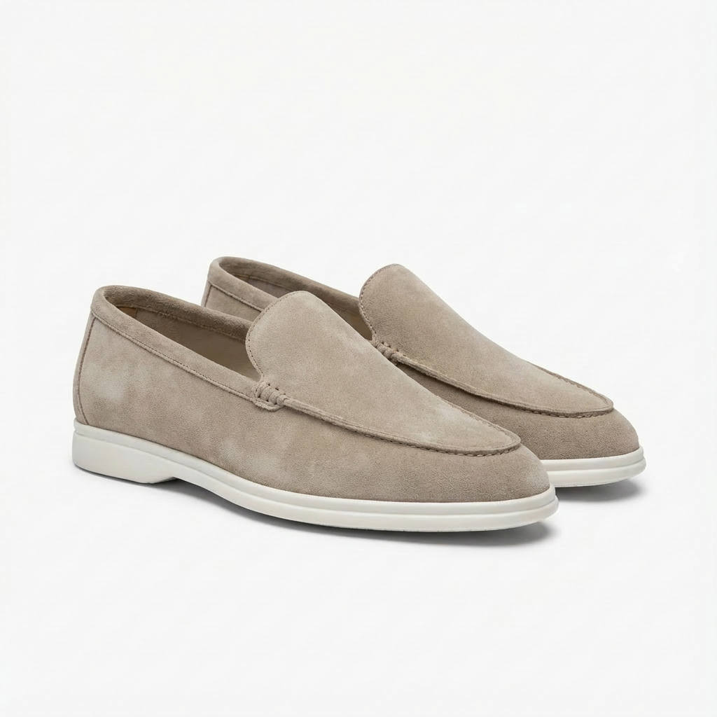Oliver | Men's Loafers With Slip-On Design And Contrast White Sole | Relaxed