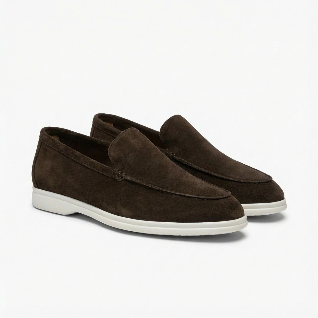 Oliver | Men's Loafers With Slip-On Design And Contrast White Sole | Relaxed