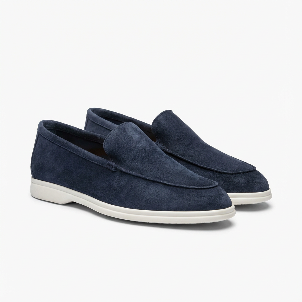 Oliver | Men's Loafers With Slip-On Design And Contrast White Sole | Relaxed