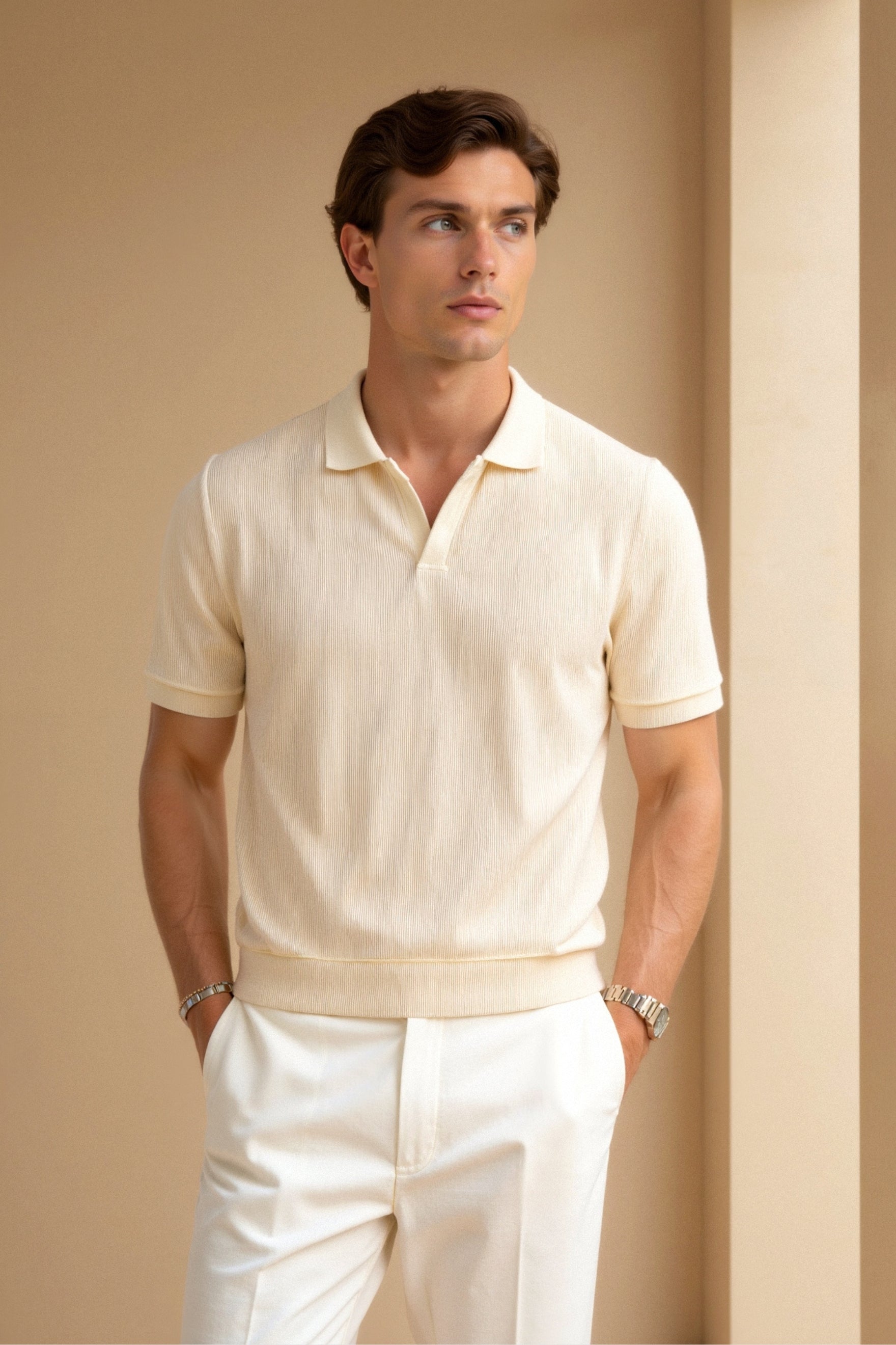 Men's Organic Cotton Short Sleeve Polo Shirt