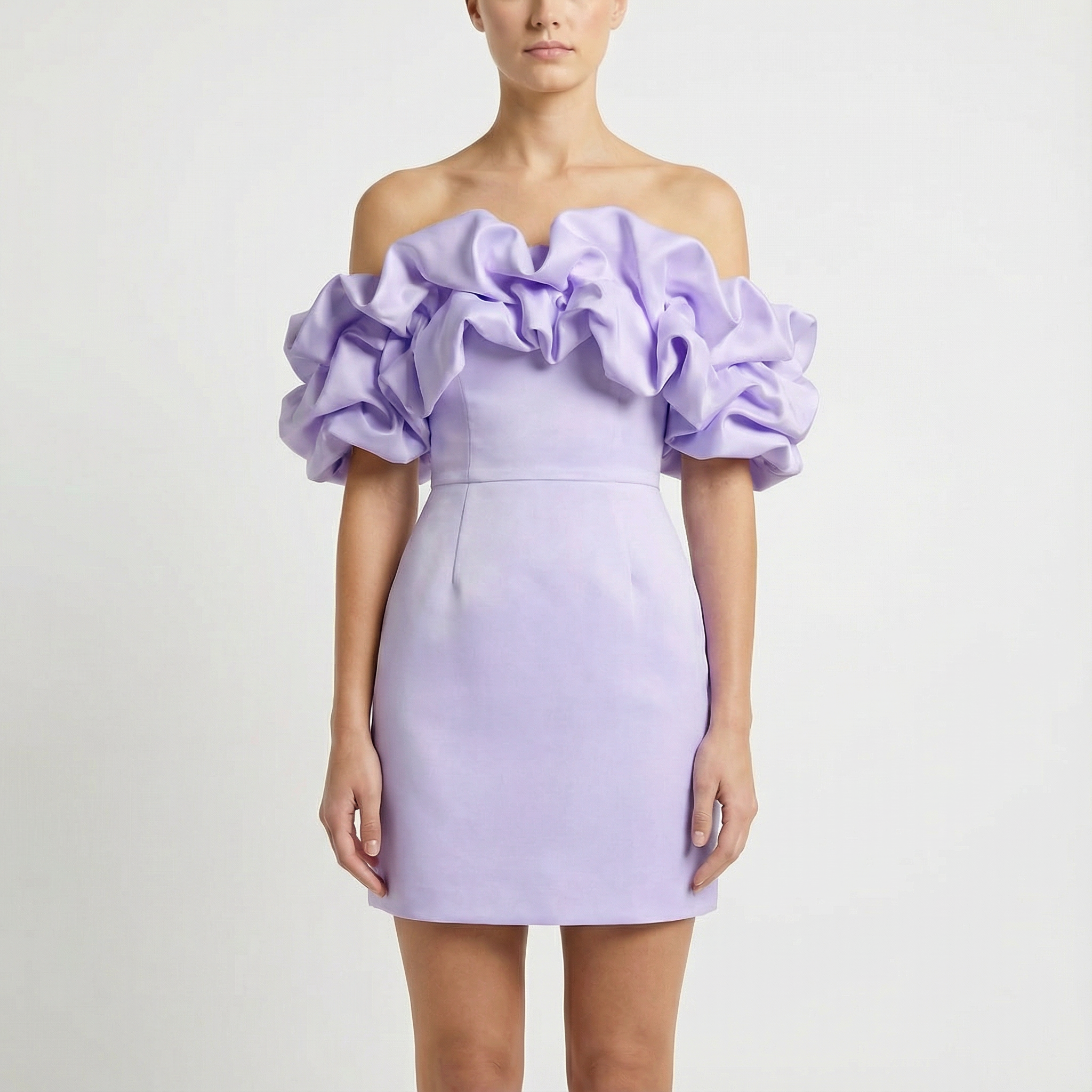 Rosie | Women's Off-Shoulder Mini Dress With Dramatic Ruffles | Elegant