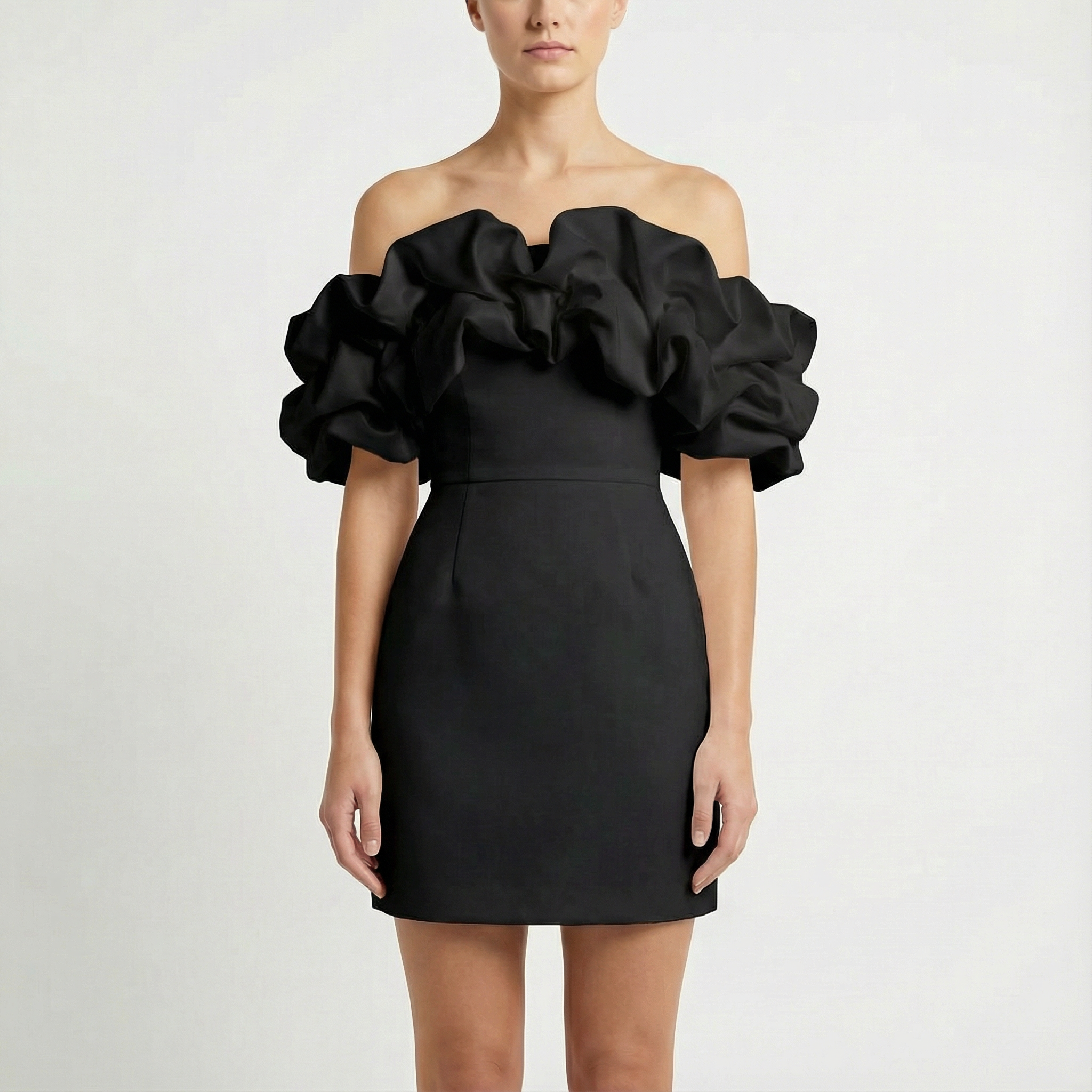 Rosie | Women's Off-Shoulder Mini Dress With Dramatic Ruffles | Elegant