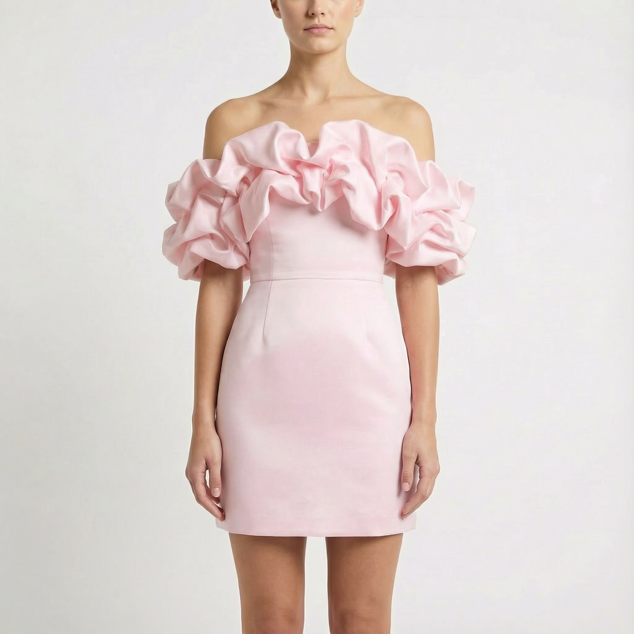 Rosie | Women's Off-Shoulder Mini Dress With Dramatic Ruffles | Elegant