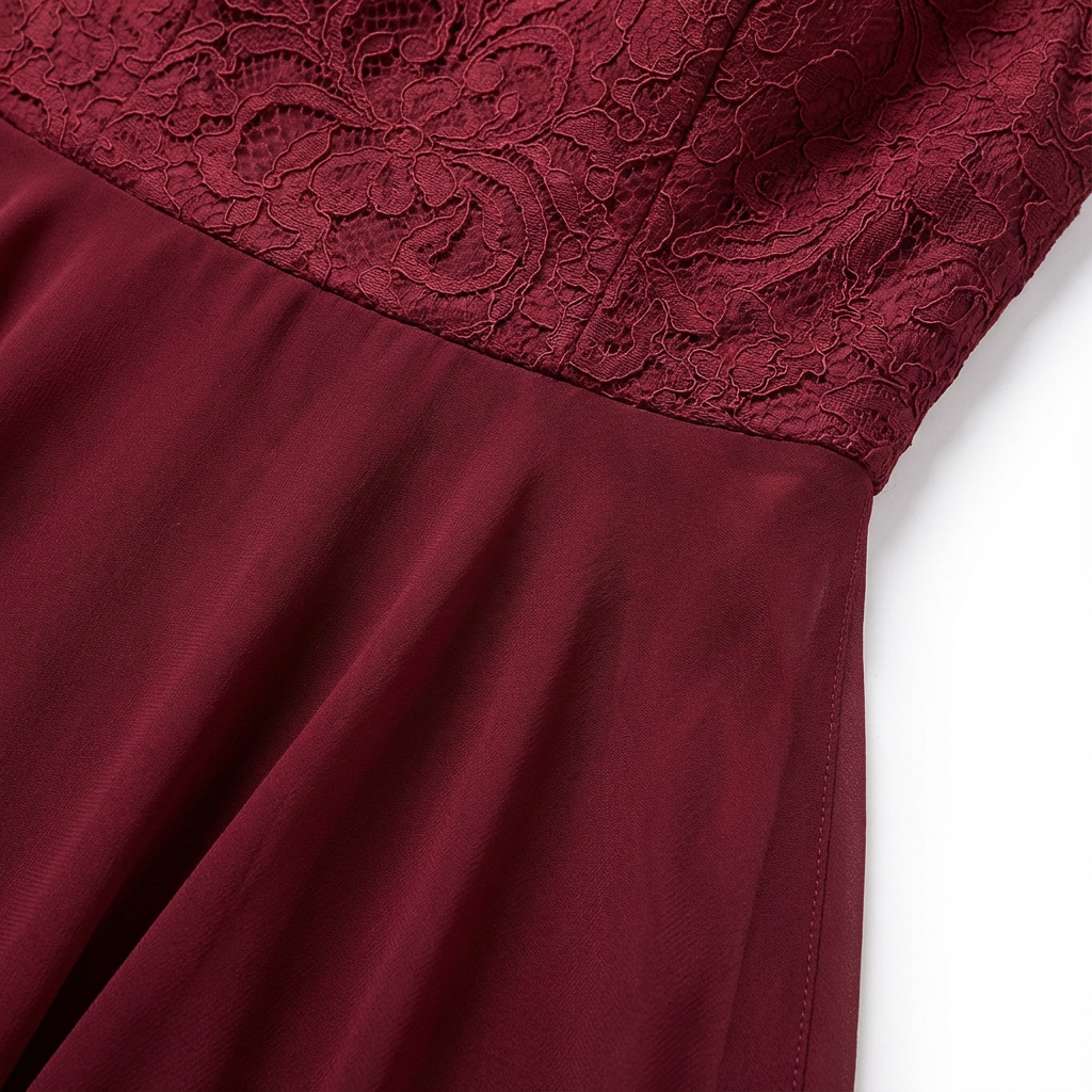 Ruby | Women's Midi Dress With High-Low Hem And Fitted Bodice | Elegant