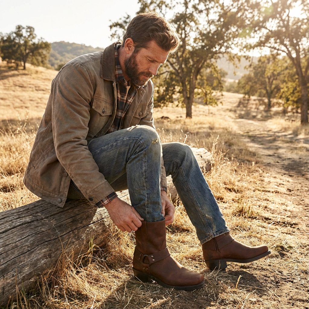 Russ | Men's Harness Ankle Boots