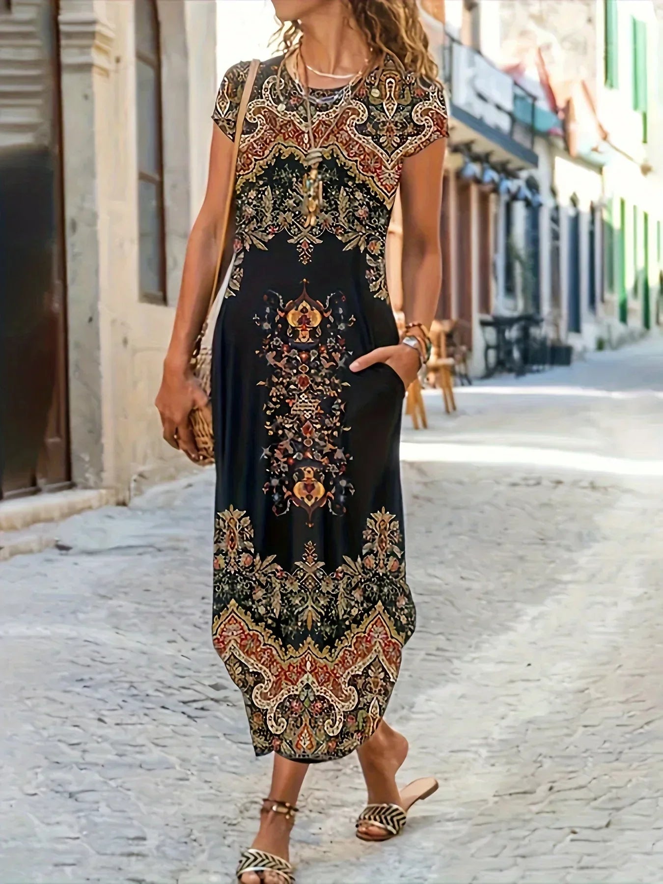 Elegant Boho Casual Maxi Dress