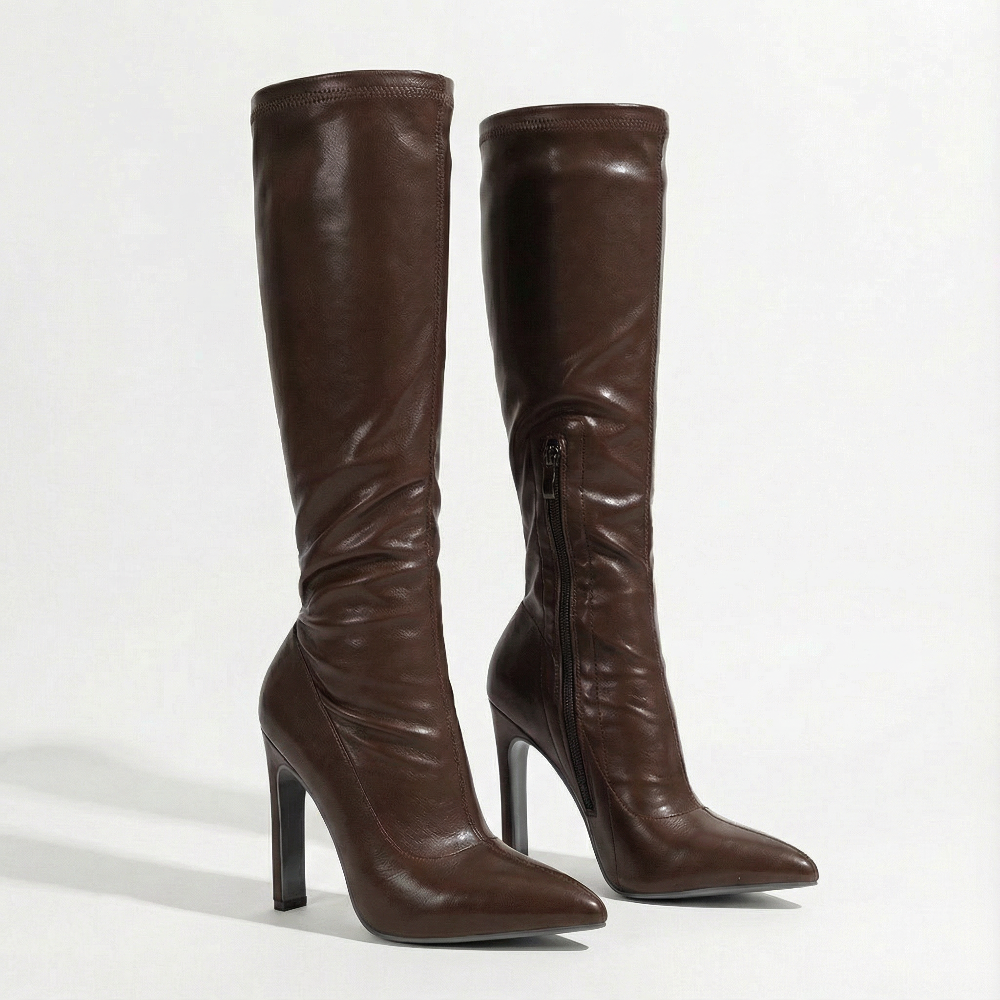 Scarlett | Women's Knee-High Boots With Stiletto Heel And Pointed Toe | Bold