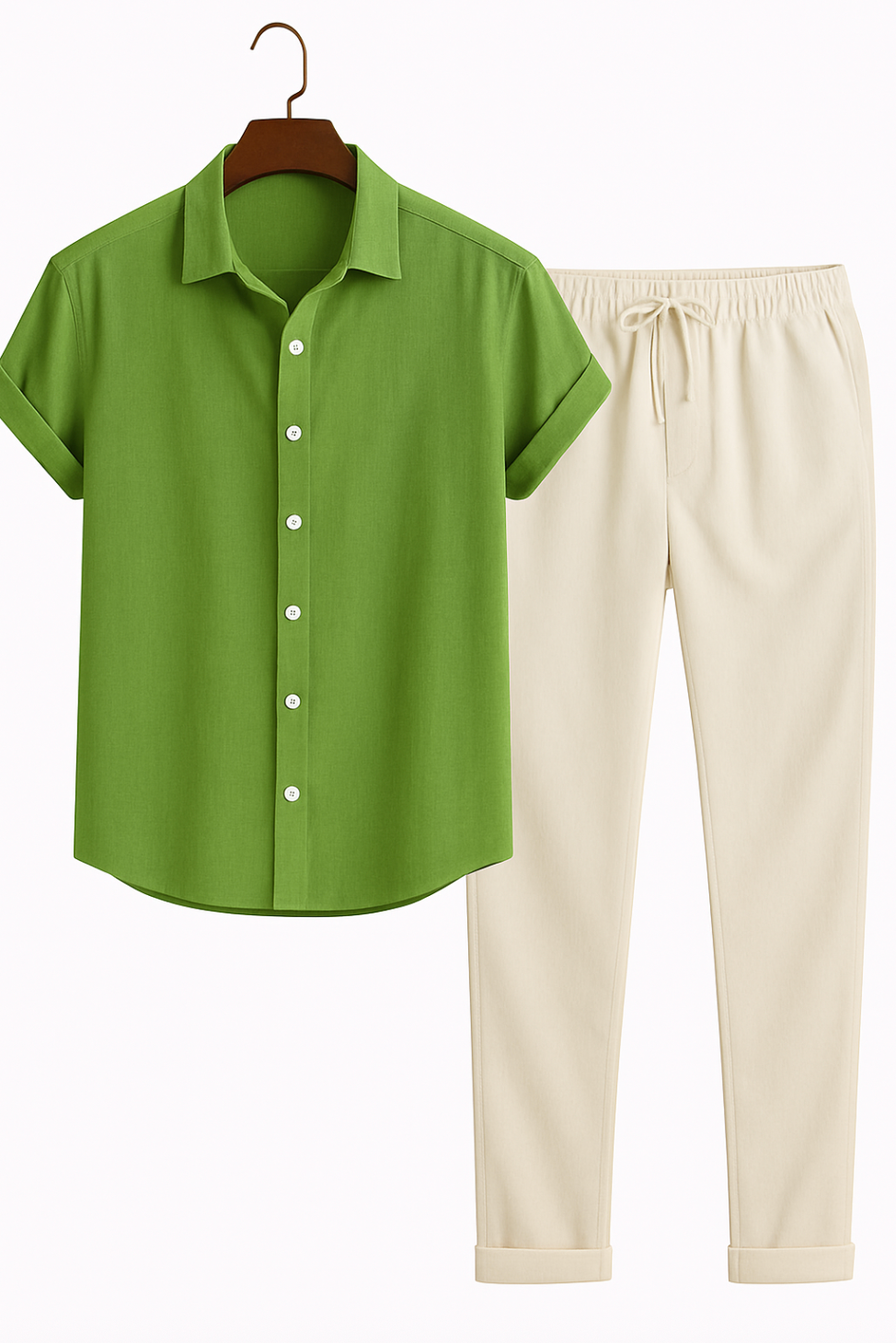 Casual Men’s Summer Linen Set Breathable Lightweight Fit