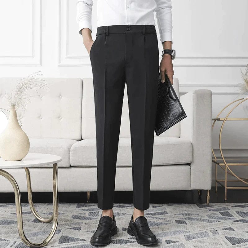 Slim-Fit Business Suit Pants for Men – Comfortable Stretch Fabric for Professional and Casual Wear