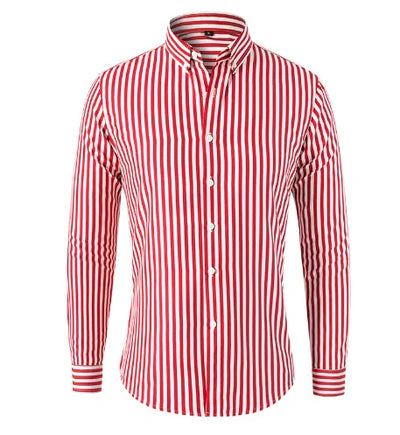 Old Money Striped Cotton Shirt for Men