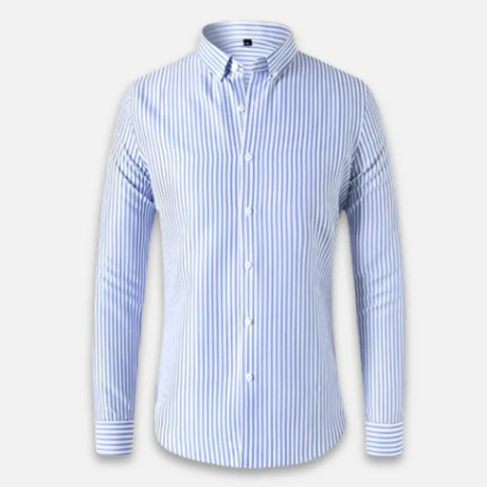 Old Money Striped Cotton Shirt for Men