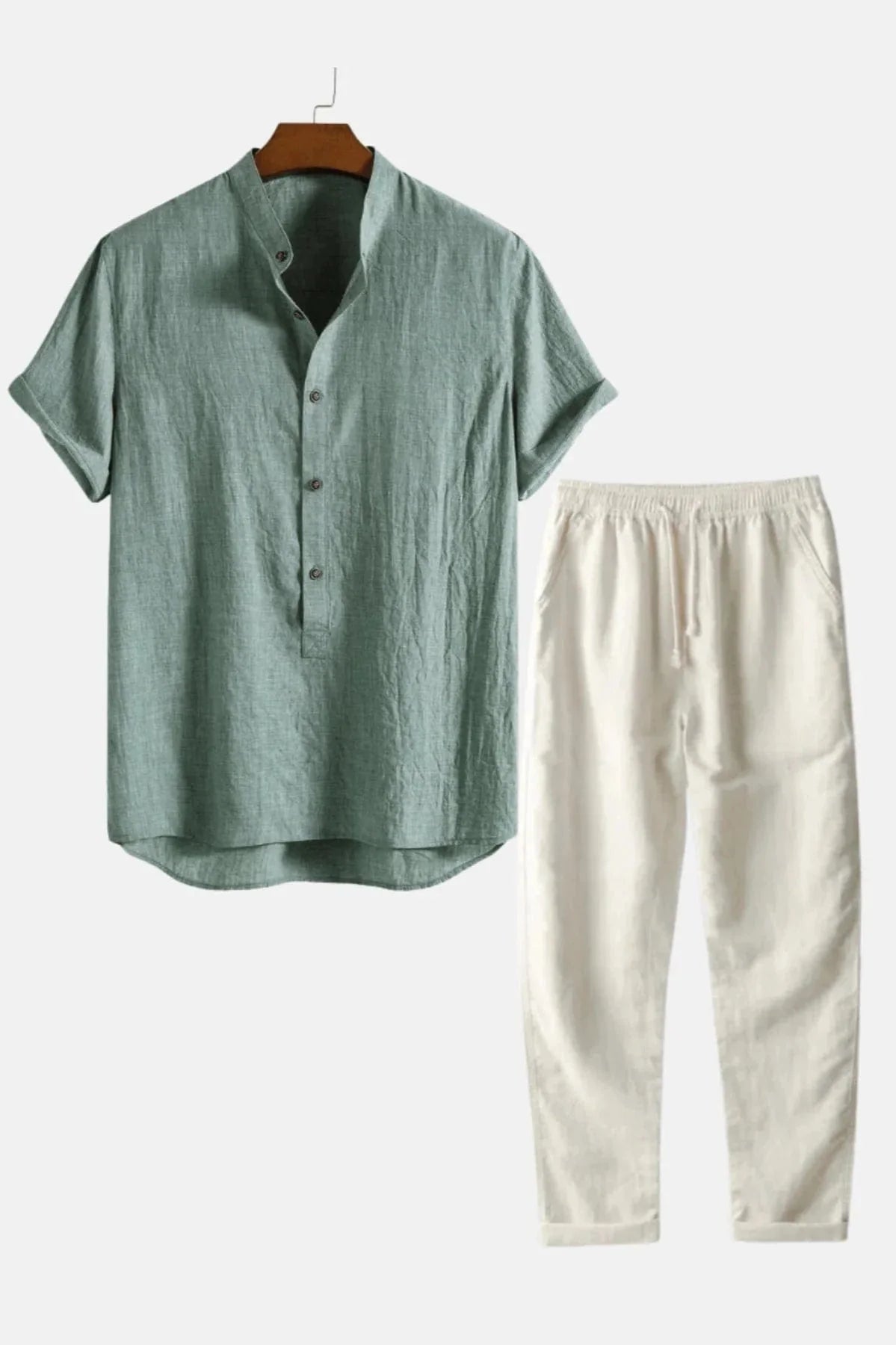 Casual Men’s Summer Linen Set Breathable Lightweight Fit