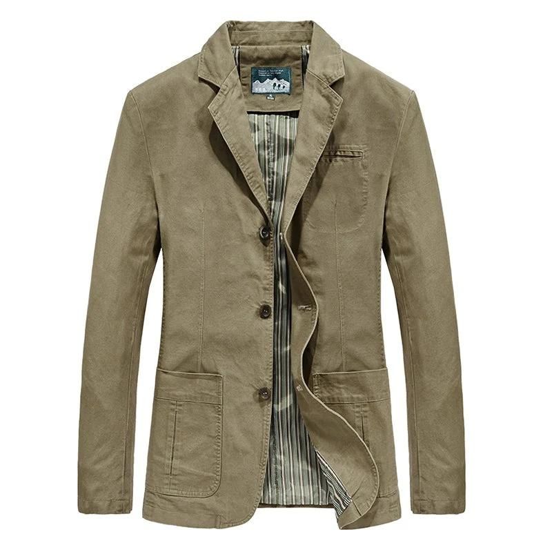 Men's Casual Lightweight Blazer With Button Closure