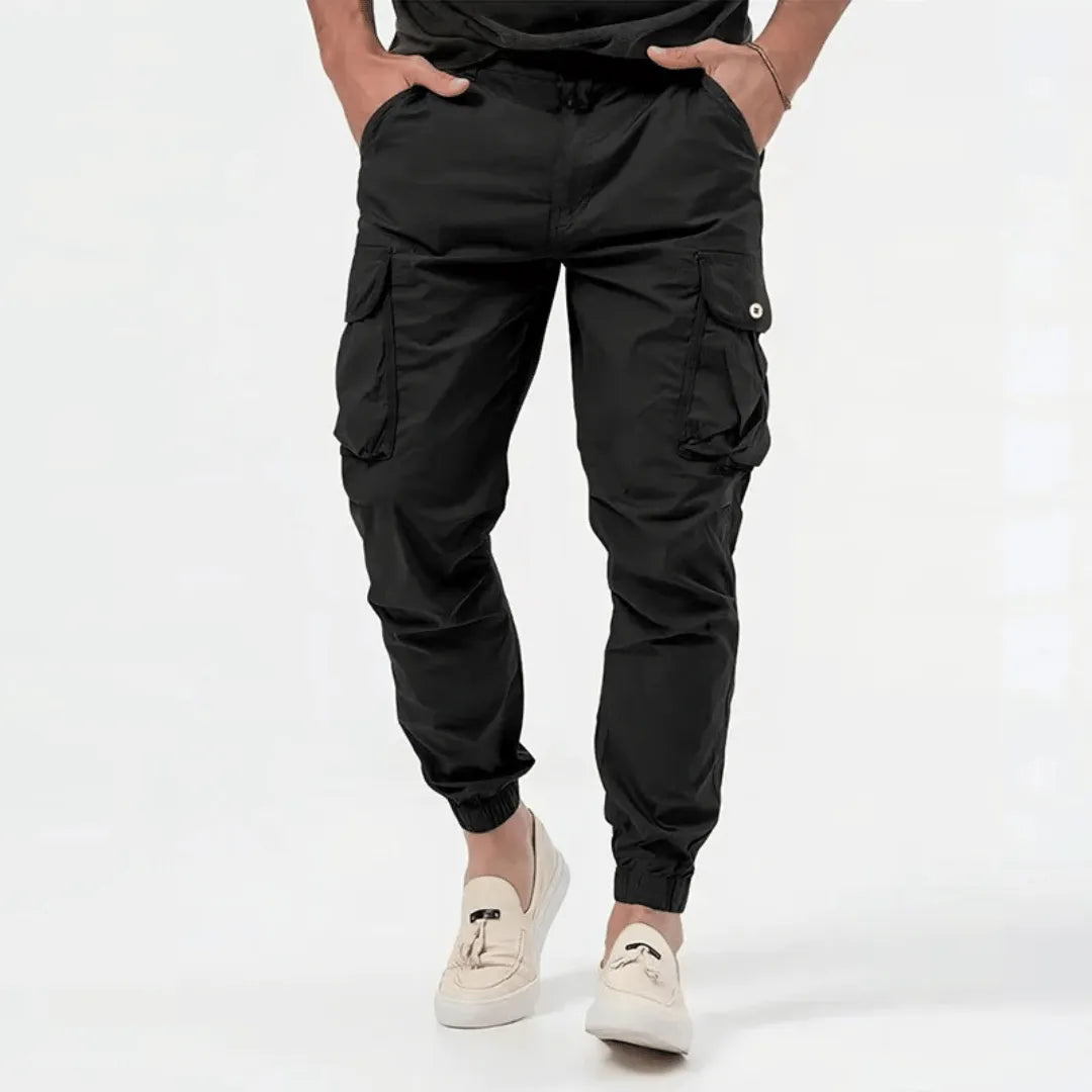 Men's Casual Cargo Jogger Pants With Multi-pocket Design