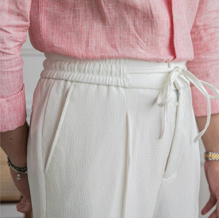 White Linen Pants for Men – Tailored Fit, Premium Comfort and Breathability for Summer Events