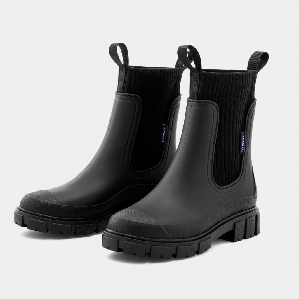 Willow | Women's Platform Chelsea Boots With Ribbed Cuff And Pull Tabs | Bold