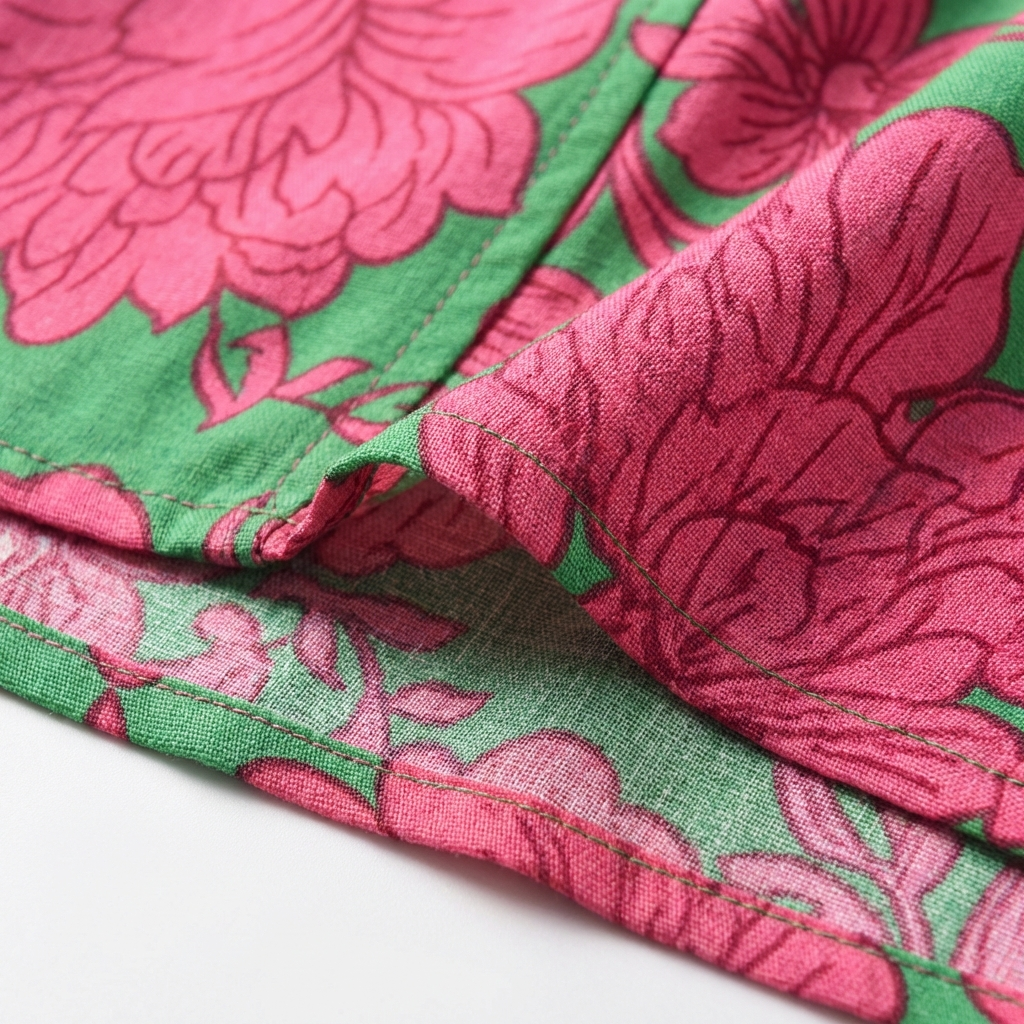 Willow | Women's Wrap Maxi Dress With Short Sleeves And Tie Waist | Tropical