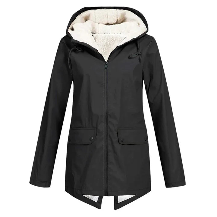 Women’s Waterproof Jacket With Soft Lining | Hooded Fit