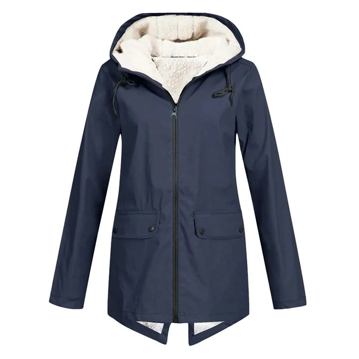 Women’s Waterproof Jacket With Soft Lining | Hooded Fit