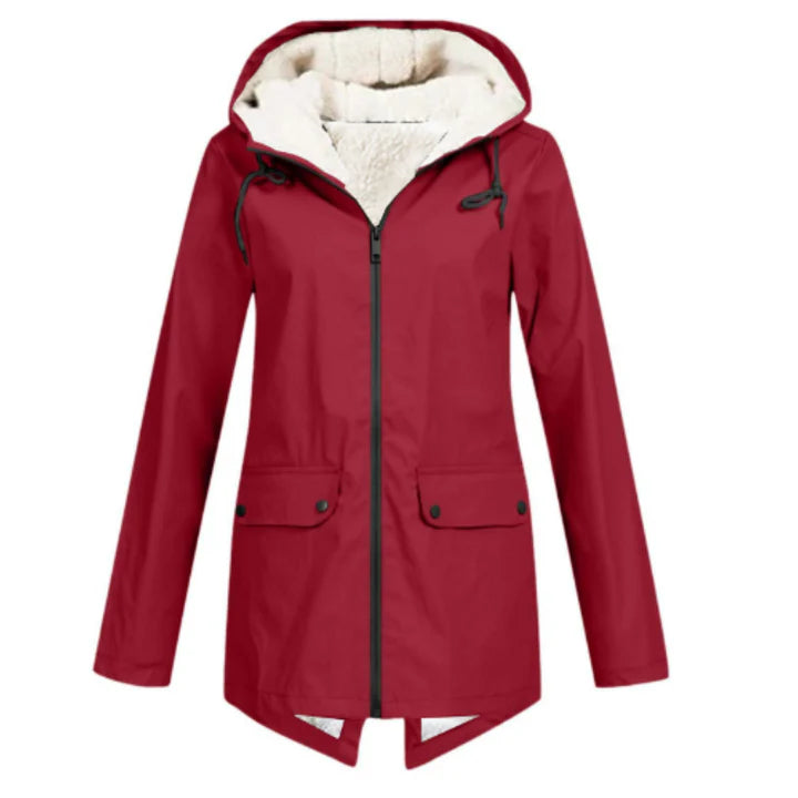Women’s Waterproof Jacket With Soft Lining | Hooded Fit