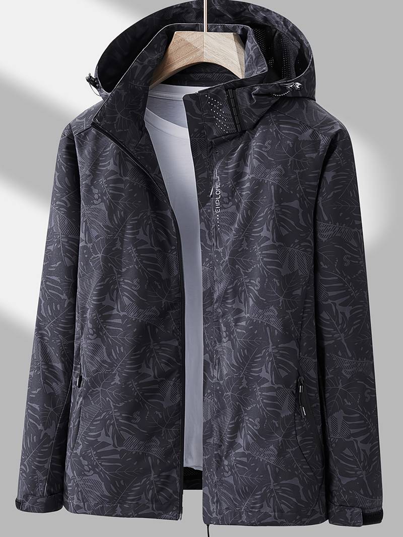 Women's Windbreaker Jacket With Leaf Print | Weatherproof