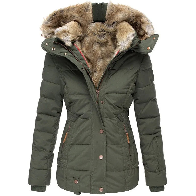 Women's Winter Jacket With Fur Hood | Puffer